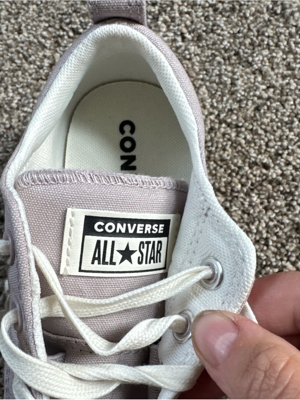 Converse All Star Low-Top Sneakers in Light Lavender nwot Women’s 9.5 - Picture 7 of 8
